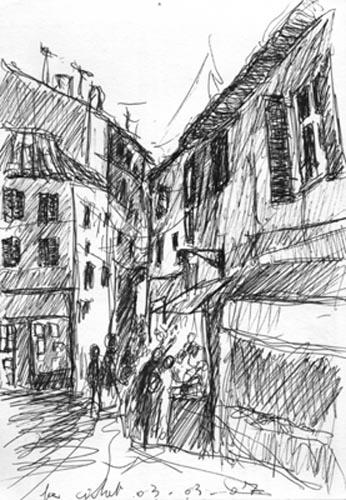 2007 La Ciotat "Rue" (carnet bleu) 21x15 cm