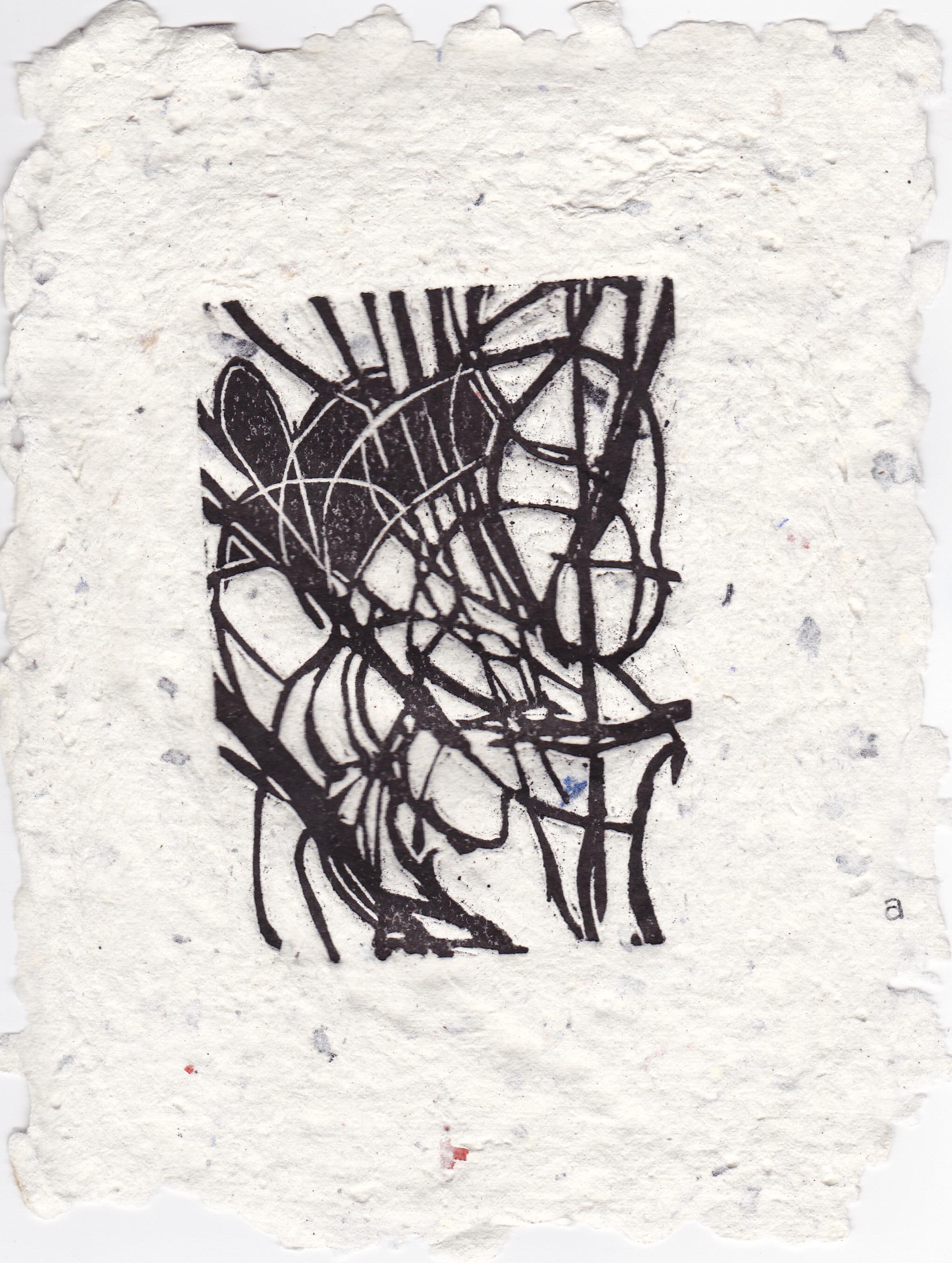 2009 papier fait main 12x9 cm