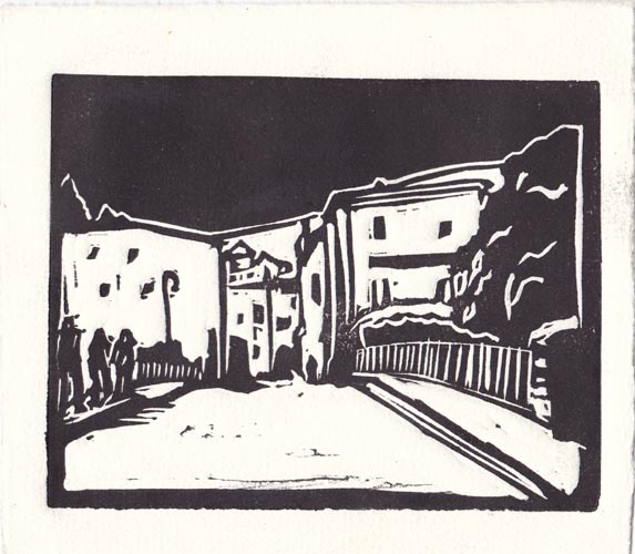 2009 "Le Pont de Valleraugue" 10x13 cm