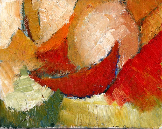 2010 huile sur toile "Fruits Rouges" 19x24 cm