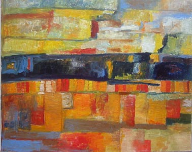 2006 "Voyage" huile sur toile 80x100 cm