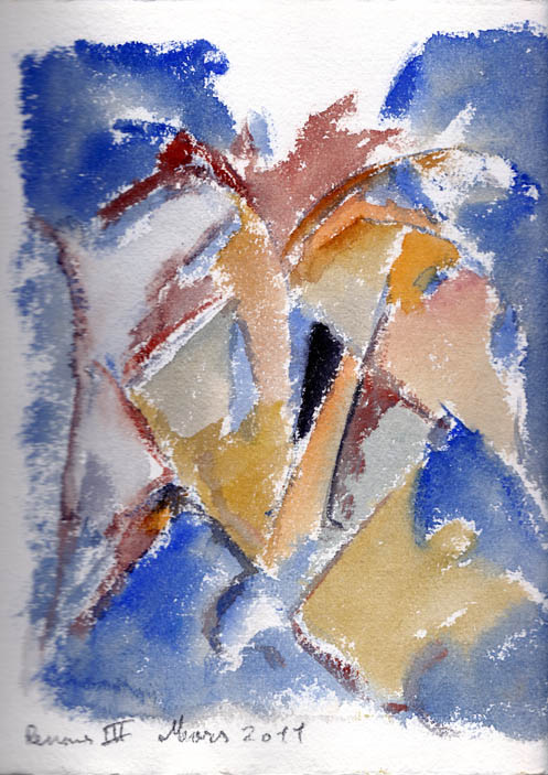 mars 2011 "Renne 03" aquarelle 25 x 20cm