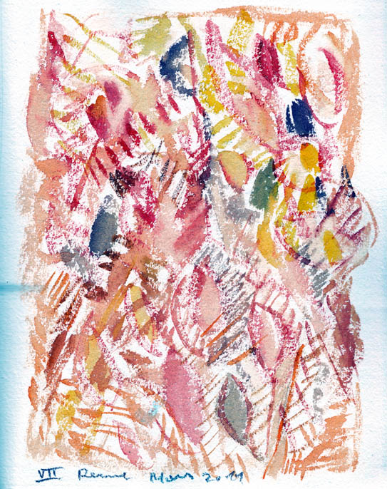 Mars 2011 "Renne 07" aquarelle 25 x 20 cm