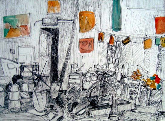 2011 "ATELIER LES MONTEILS" ROTRING 20  X 30 CM ( vendu )