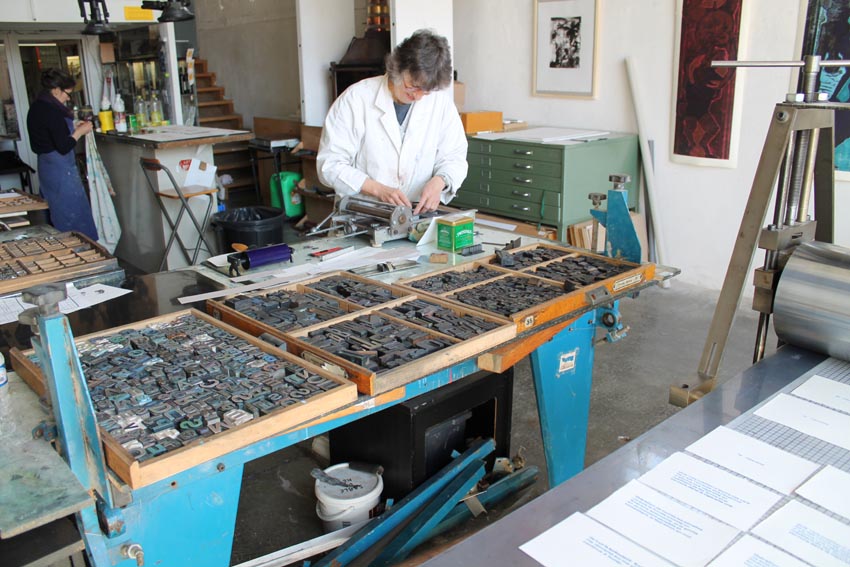 Atelier stage à la maison de la gravure à Castelnau le Lez en avril 2013